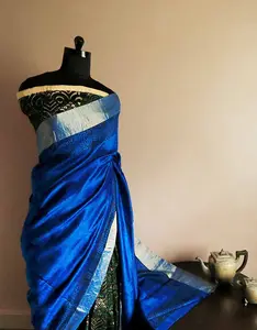 Neuzugang ausgefallene reine handblock bedruckte Duppion Seiden Saree mit schwerem Design für Damen Geschenkverwendung aus Indien