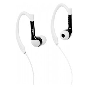Tesportineark Runway Auriculares internos con cable, estéreo, blanco y negro, con micrófono, Mini Jack de 3,5 mm - Product Image 1