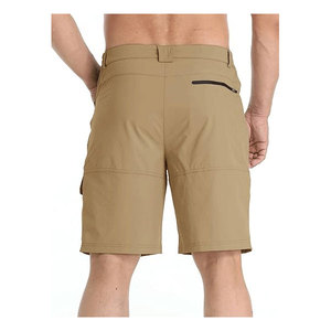Custom Stylish Linen/Cotton Solid Multi-color <b>Knee</b> <b>Length</b> 6 Pockets Waterproof Breathable Cargo Hiking <b>Shorts</b> <b>Men's</b> Summer - Product Image 3