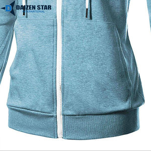 Sweat-shirts à capuche zippés pour femmes, couleur unie, 100% coton molletonné, coupe classique, hiver, décontracté, service OEM, 420 grammes, streetwear - Product Image 5