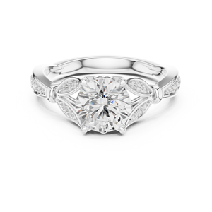 Bague en diamant pour femme en or 10K Option gravée personnalisée Cadeau romantique - Product Image 4