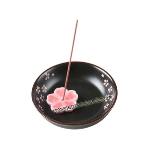 Venta al por mayor de incienso de forma redonda, soporte para quemador de incienso de cerámica, recogedor de cenizas para decoración espiritual, decoración de habitación - Product Image 2