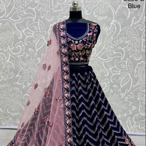 Ropa De Fiesta Lehenga Choli Con Multihilo Y Trabajo Zari - Product Image 1