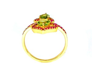 Vente en gros de breloque en plaqué or en argent sterling 925 faite à la main avec des pierres précieuses multicolores - Product Image 4