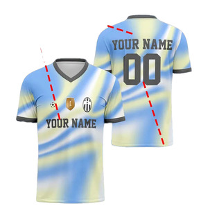 เสื้อฟุตบอลแบบกำหนดเองขายส่งเสื้อเจอร์ซีย์ทีมกีฬาพิมพ์ลาย - Product Image 5