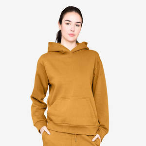 Sweat à capuche en molleton français de haute qualité à manches longues, sans rétrécissement, poids moyen - Product Image 5