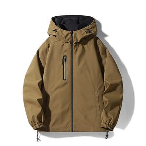 Veste de montagne unisexe pour l'extérieur, printemps 20245, coupe-vent, imperméable, à capuche, avec fermeture éclair, vente en gros auprès du fabricant - Product Image 1