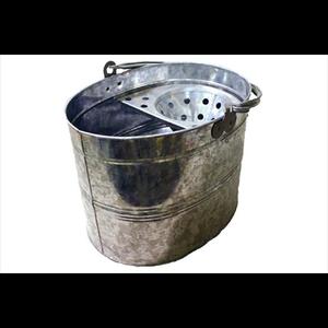 ถังขยะโลหะชุบสังกะสีสำหรับใช้ในสวนทำจากเหล็กขนาดใหญ่ถังขยะสำหรับทำความสะอาดสวนถังขยะในบ้าน - Product Image 6