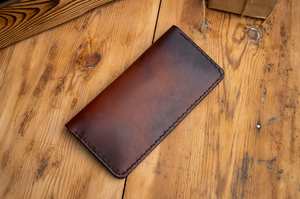 Portefeuille long vintage en cuir véritable pour femme, pochette de haute qualité à prix abordable, porte-cartes et porte-monnaie multi-cartes LBW-0019 - Product Image 3