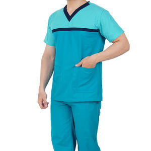 Uniformes Médicos Personalizados de Fábrica para Hombres, Conjuntos de Pantalones Deportivos de Spandex para Enfermeros, Uniformes de Hospital para Hombres - Product Image 1