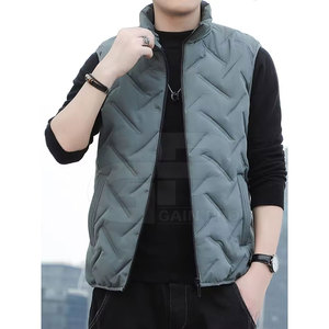 Veste matelassée légère sans manches pour homme, vêtements d'extérieur chauds pour l'hiver Gilet matelassé élégant pour homme - Product Image 5