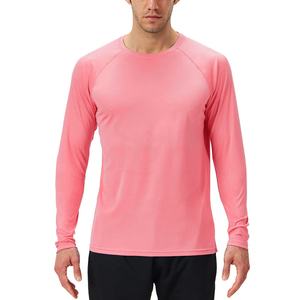 เสื้อกีฬาป้องกันรังสียูวีแขนยาวระบายอากาศได้ดีสำหรับผู้ชายเสื้อกีฬาแห้งเร็วแบบปรับแต่งโลโก้ได้ตามต้องการ - Product Image 1