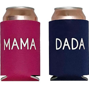 Manchons isothermes pour canettes de bière/boissons énergisantes DAD & MOM, qualité supérieure, en néoprène, pour canettes de 16 oz, thermocouples pour boissons - Product Image 1