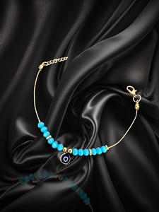 Bracelet en acier inoxydable plaqué imitation perle et zircon DAFNI BIG PAZAR - Cadeau tendance d'Istanbul - Product Image 6