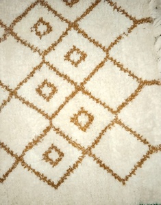 Alfombra Moderna Abstracta de Jacquard, Peluda, de Pelo Largo, de Algodón, para Sala de Estar, Grande, Hecha a Máquina, 2000 GSM, Lavable, Apta para Mascotas - Product Image 3