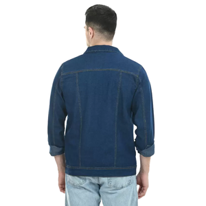 Vestes en jean Slim Fit à la mode pour hommes Col rabattu Vestes en jean surdimensionné de qualité supérieure pour hommes - Product Image 6