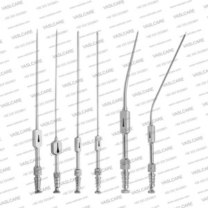 Vente en gros Frazier 9fg Tube d'aspiration en acier inoxydable Longueur totale de 175mm Source d'alimentation manuelle Connexion Instrument médical Vaslcare - Product Image 1