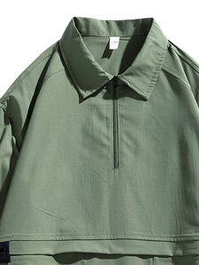 Etiquetas con Logotipo Personalizado, Antiarrugas, Impresas, Piqué, 50% Algodón/50% Poliéster, 220 GSM, para Camisa de Hombre, Corte Regular, Cierre de 1/4 - Product Image 4