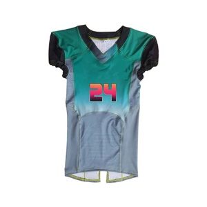 เสื้อฟุตบอลอเมริกันโพลีเอสเตอร์แบบ100% ระบายอากาศได้ดีสำหรับผู้ชายผู้หญิงฤดูร้อนเล่นเกมฟุตบอลแบบระเหิด - Product Image 5