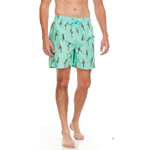 Shorts de bain pour hommes, élégants, personnalisés, imprimés, de haute qualité, séchage rapide, respirants, taille mi-haute, fermeture à cordon de serrage - Product Image 4