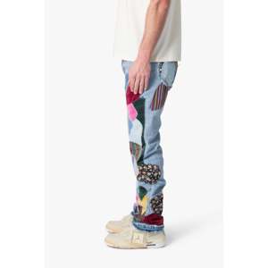 V647 Baggy Patchwork Denim-Bleu/Multi - Product Image 6