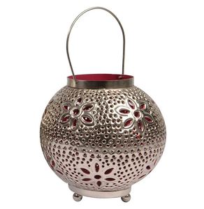 Metal floral design votive <b>holder</b> indoor & outdoor <b>tealight</b> candle <b>holder</b> for home hotel office wedding party decoration - Product Image 1