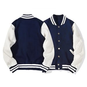 Veste d'université de bombardier de Baseball avec Logo personnalisé, veste d'université avec broderie de haute qualité, manches en cuir pour hommes - Product Image 3