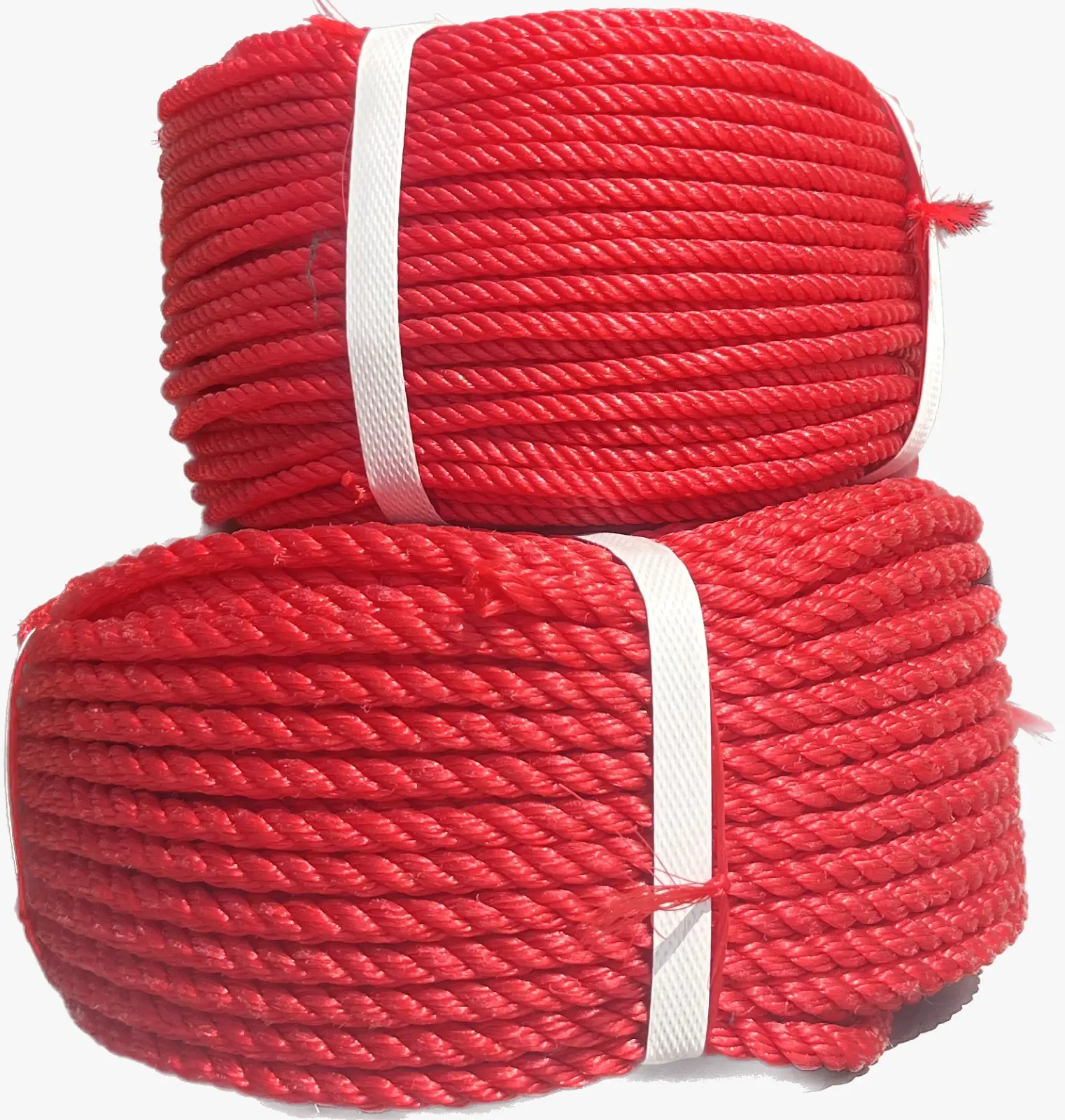Hoge Kwaliteit Polyester Touw Dun Dubbel Gevlochten Eco-Custom Geweven Gevlochten Twisted Touw Voor Handtassen
