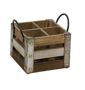 Porte-couverts à 3 sections de conception classique en bois de qualité de luxe avec poignées porte-couverts de fournisseurs de vente entière - Product Image 2
