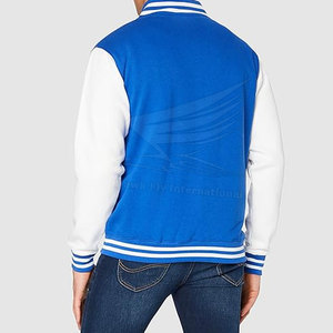 Chaqueta Letterman de Alta Calidad Hecha a Medida para Hombre, con Logotipo Frontal, de Lana/Algodón, Transpirable, para Invierno - Product Image 3