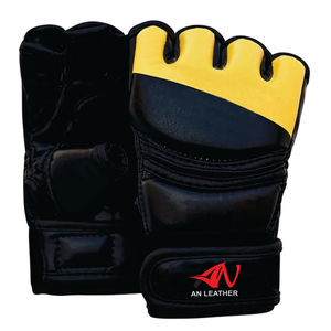 ถุงมือฝึกการต่อสู้ MMA ที่ดีที่สุดถุงมือหนังและยาง sparring - Product Image 2
