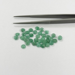 Piedra preciosa hecha a mano de la mejor calidad, piedra preciosa Natural calificada, 4mm, facetada, Esmeralda, piedra preciosa de corte redondo, venta al por mayor, piedras preciosas sueltas de la India - Product Image 2