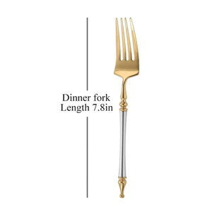 Flatware <b>Wedding</b> Cutlery Set Gold Titanium Cutlery Stainless Steel Fashion Elegant Gold <b>Wedding</b> Cutlery Set in Bulk Supply - Product Image 6
