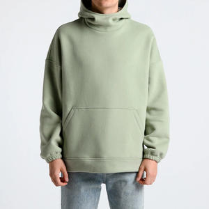 Sweat à capuche surdimensionné 100% coton doux avec poche avant pour hommes tendance Sweat à capuche confortable Streetwear écologique avec logo personnalisé - Product Image 1
