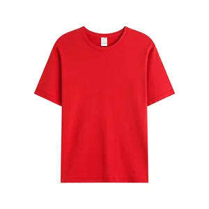 Top de moda, ropa deportiva de cuello redondo cuadrado pequeño, patrón de algodón informal, camiseta de talla grande para hombre, camiseta personalizada para hombre