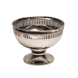 Bol de service arrondi en métal de qualité supérieure l Finition en nickel brillant Soupe de qualité durable Bol de stockage de fruits et de nouilles secs - Product Image 2