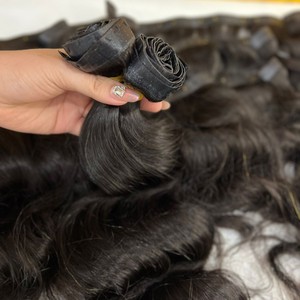 ผมต่อแบบคลิปหนีบ PU แท้แบบหนีบผมสไตล์เรียบง่ายพร้อมตะเข็บที่มองไม่เห็นทำให้ดูเป็นธรรมชาติขายดี - Product Image 6