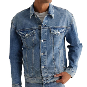 Chaqueta vaquera de alta calidad para hombre con logotipo personalizado estilo informal embalaje personalizado chaqueta de tela vaquera informal con opción multicolor - Product Image 6