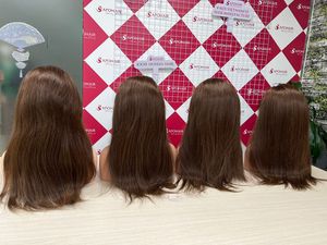 APOHAIR, recién llegado, peluca de encaje completo 100%, cabello humano liso alineado con cutícula de alta calidad, sin enredos, estilo de onda profunda - Product Image 5