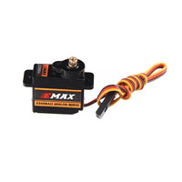 Emax ES08MA-II 金属齿轮微型模拟舵机 |   9g 迷你舵机适用于遥控飞机、直升机、机器人 |   高扭矩，带配件