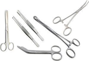 Roestvrijstalen Dressing Instrumenten Chirurgie Kit-Dressing Schaar, Pincet, Gallipot & Nier Lade Set Van 8 Stuks Sigal Medco - Product Image 3