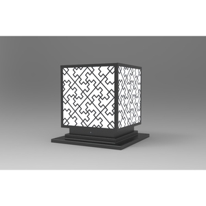 Lampe de poteau de portail de style asiatique DTC.001.10 - Product Image 3