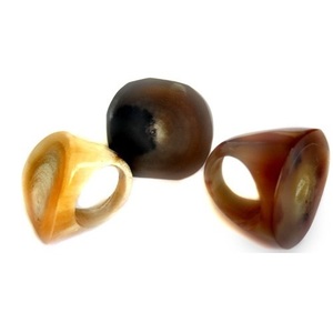 Polished Horn <b>Ring</b> for Unique Eco Friendly Fashion Jewelry - Product Image 4