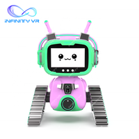 Nouveau produit d'amusement VR à fort rendement, 2 joueurs, mini-machine de jeu VR à double siège, design robotique pour enfants, pour les entreprises VR
