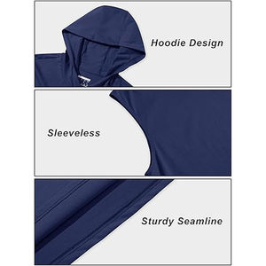 Hip Hop <b>Mens</b> <b>Sleeveless</b> T Shirt Workout Hooded Tank Tops Unisex Cut Off T Shirts <b>Sleeveless</b> <b>Hoodies</b> Gym Fitness Streetwear - Product Image 5