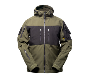 Veste softshell pour homme de haute qualité, sur mesure, col montant, imperméable, coupe-vent, respirante, fermeture éclair, service OEM personnalisé - Product Image 3