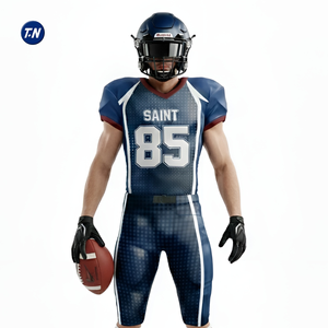 Nuevo Diseño, Uniforme de Fútbol para Hombre, Tela Twill, Impresión por Transferencia de Calor, Transpirable, Secado Rápido, Tallas Grandes, 100% Poliéster, OEM - Product Image 2