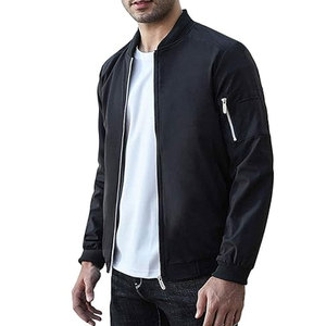 OEM logotipo personalizado de alta calidad de la vendimia de mezclilla de invierno de los hombres chaqueta de bombardero de cuello alto logotipo frontal posición impermeable transpirable - Product Image 5