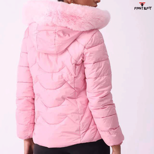 Veste matelassée pour femme, nouveau style, prix bas, logo personnalisé, coupe-vent, automne, longue, coton, imperméable, manteau d'hiver pour femmes - Product Image 2