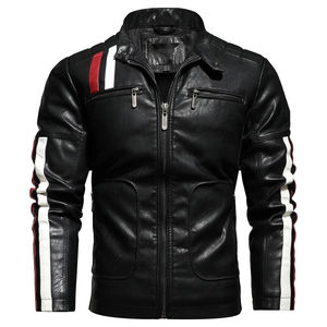 Venta caliente nueva moda hombres cuero genuino transpirable a prueba de viento impermeable personalizado motocicleta chaqueta invierno cómodo - Product Image 2